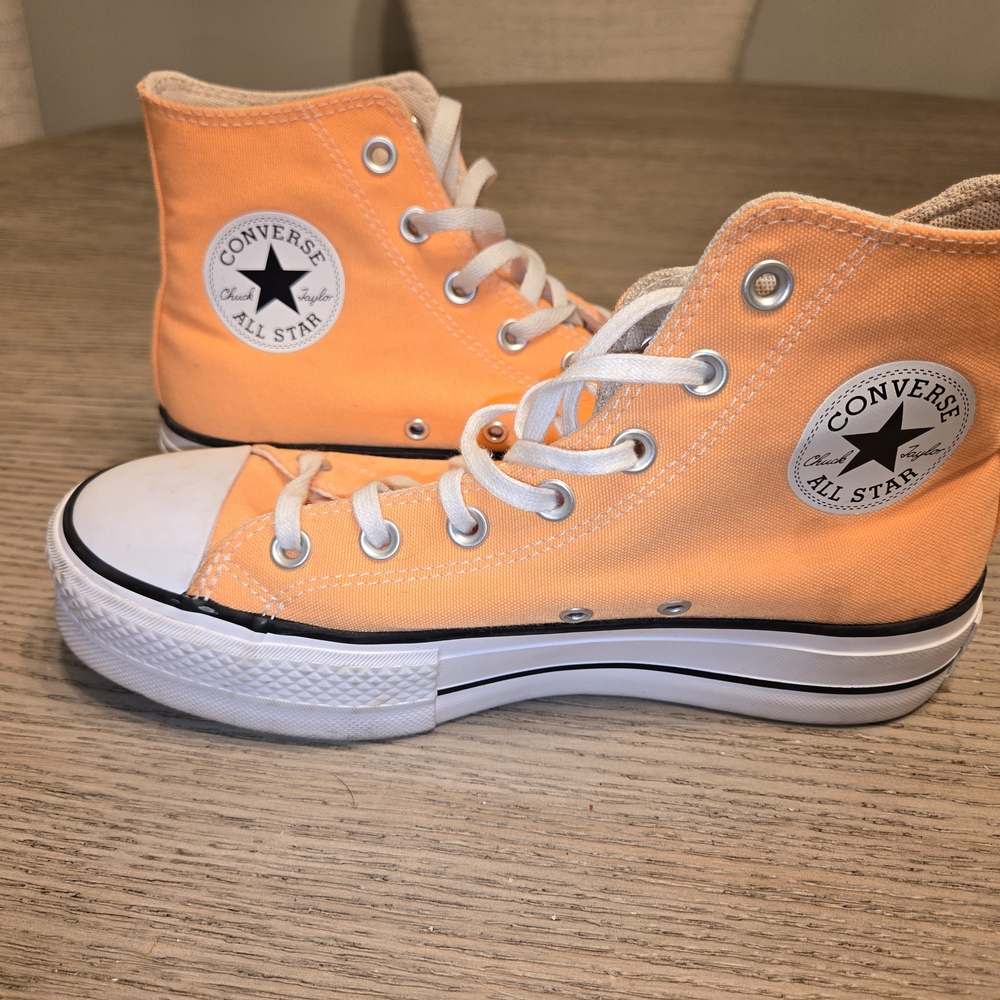 Converse All Star High-Top Sneakers in Orange